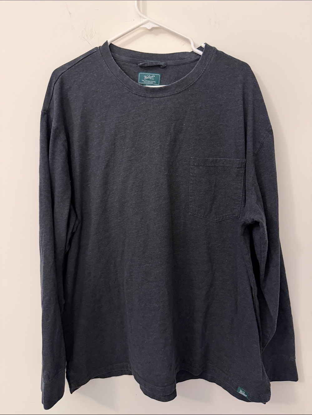Woolrich Long-Sleeve Pocket Tee - Gray